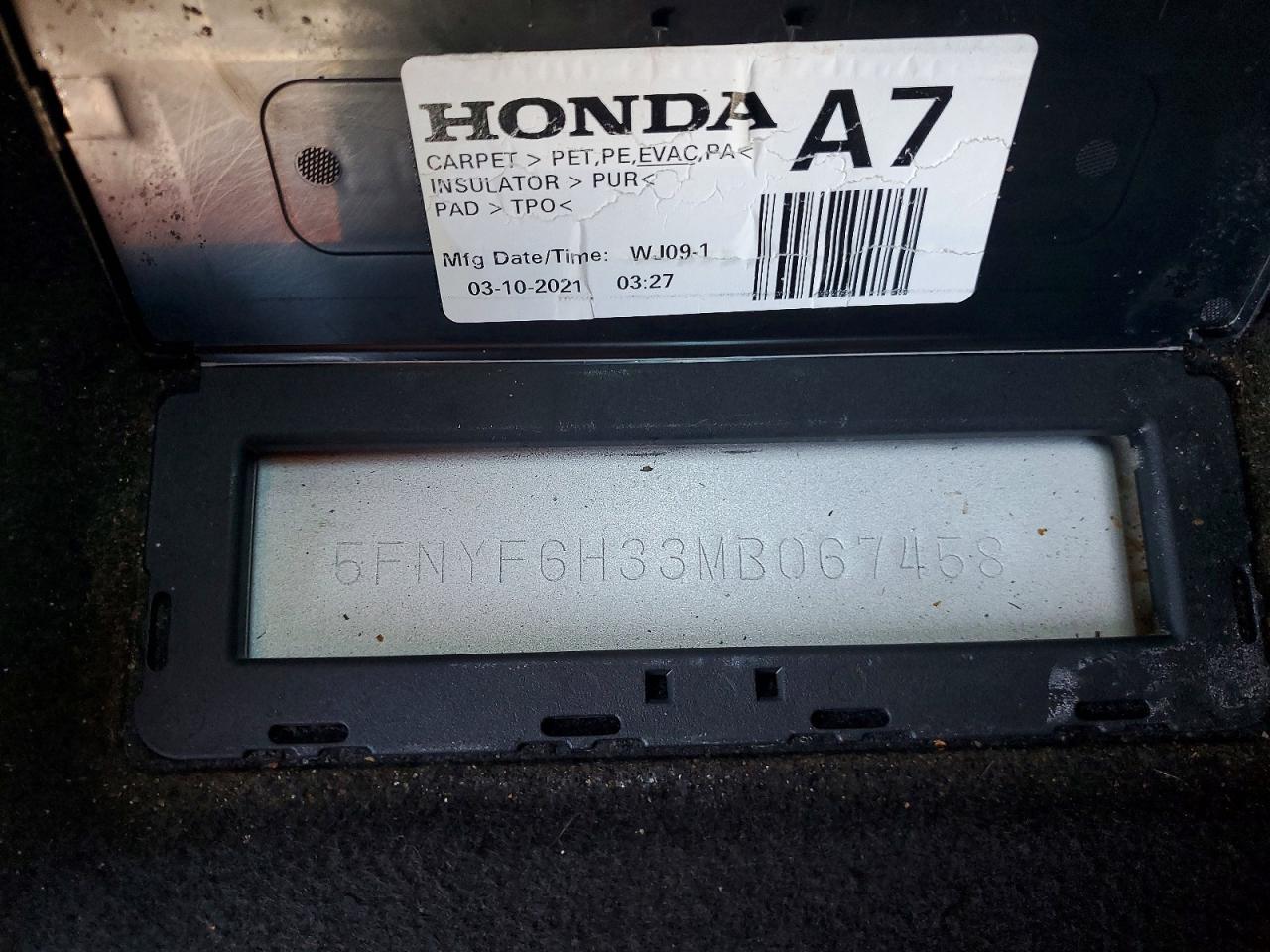 2021 HONDA PILOT