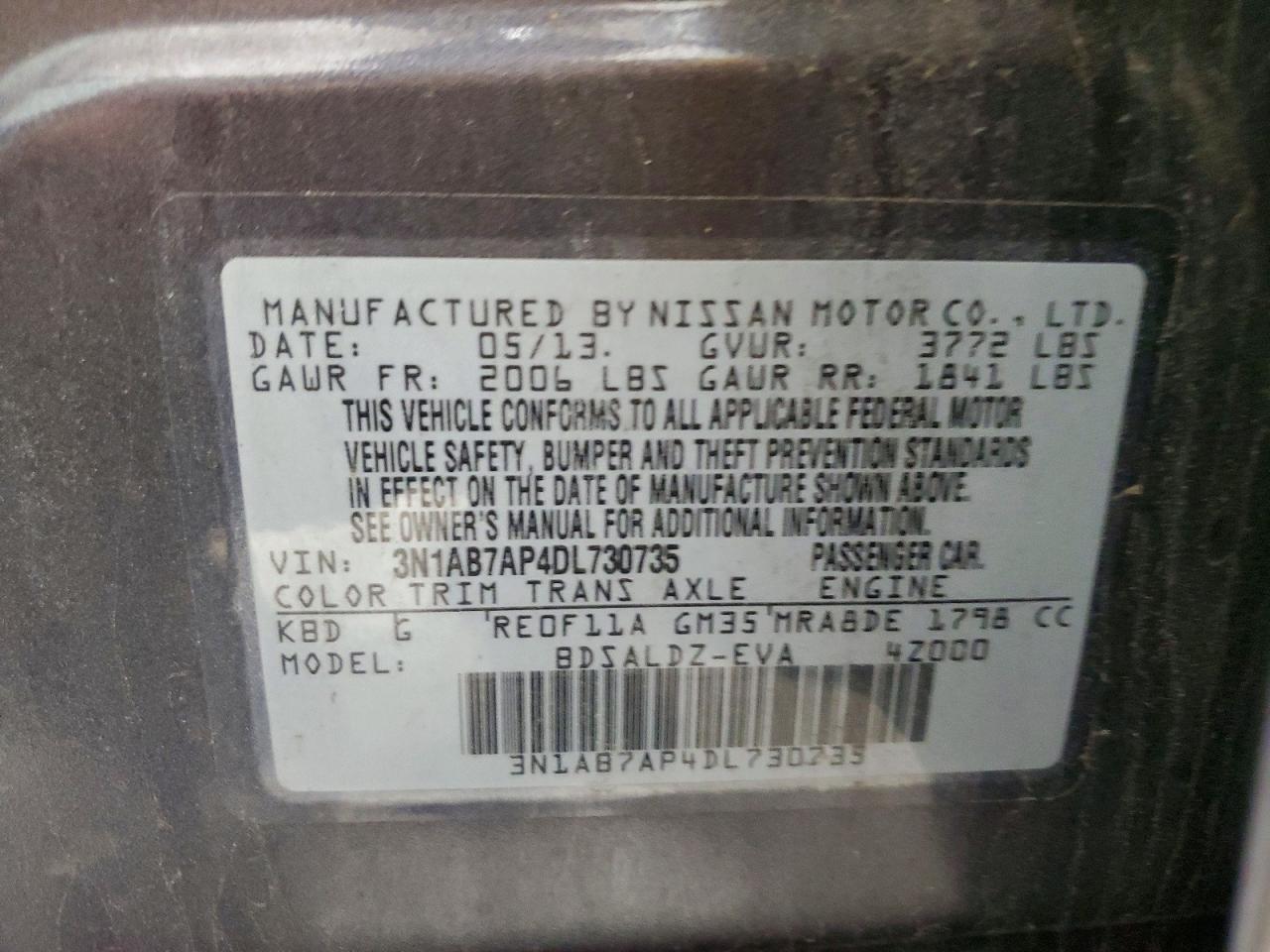 2013 NISSAN SENTRA