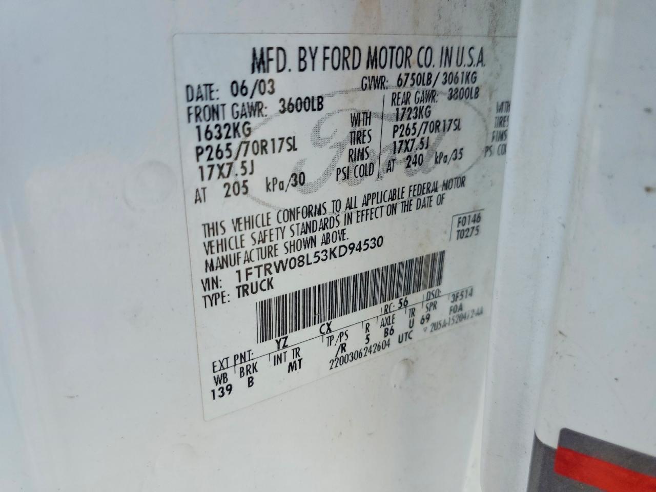 2003 FORD F-150 Lightning