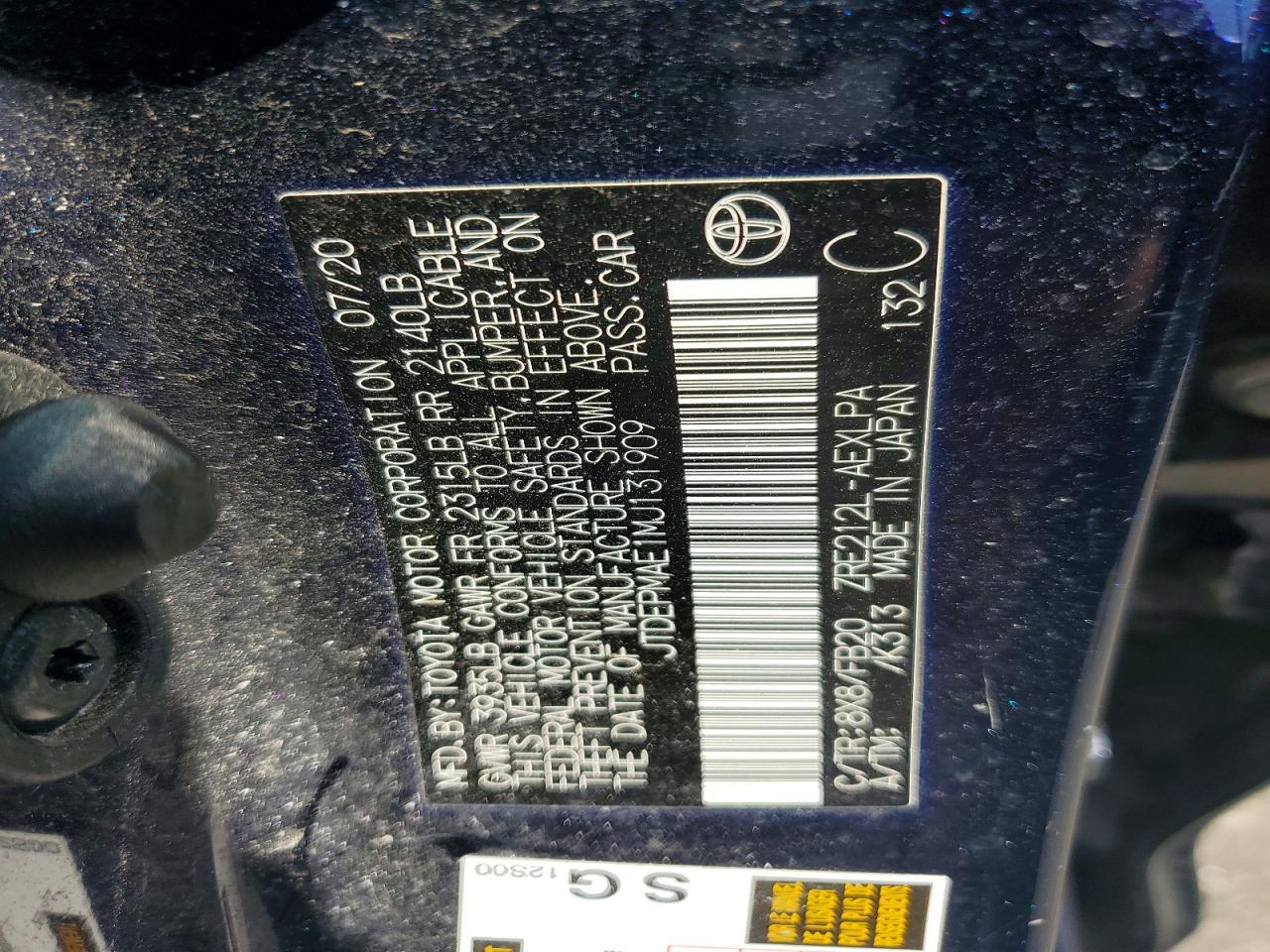 2021 TOYOTA COROLLA