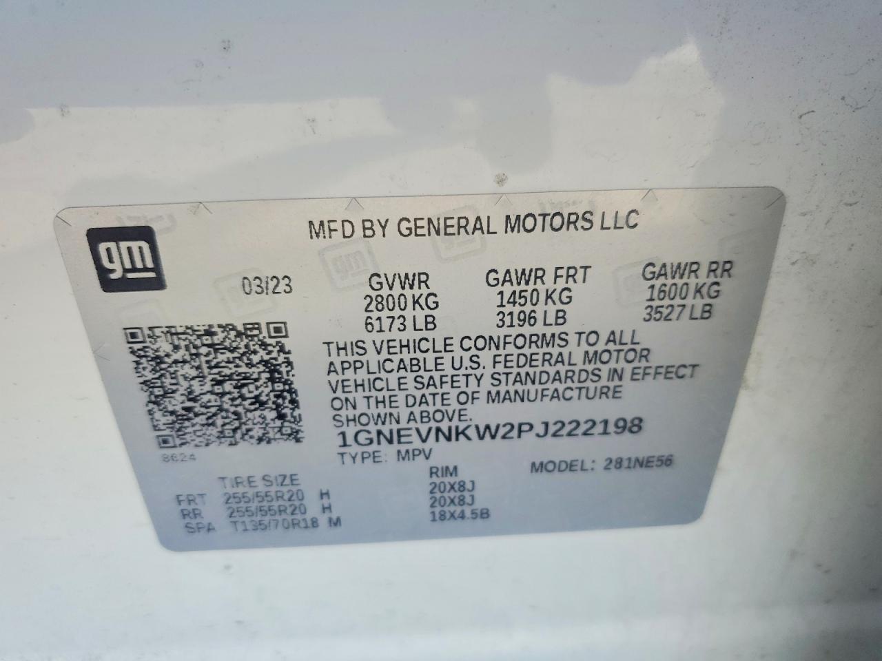 2023 CHEVROLET TRAVERSE