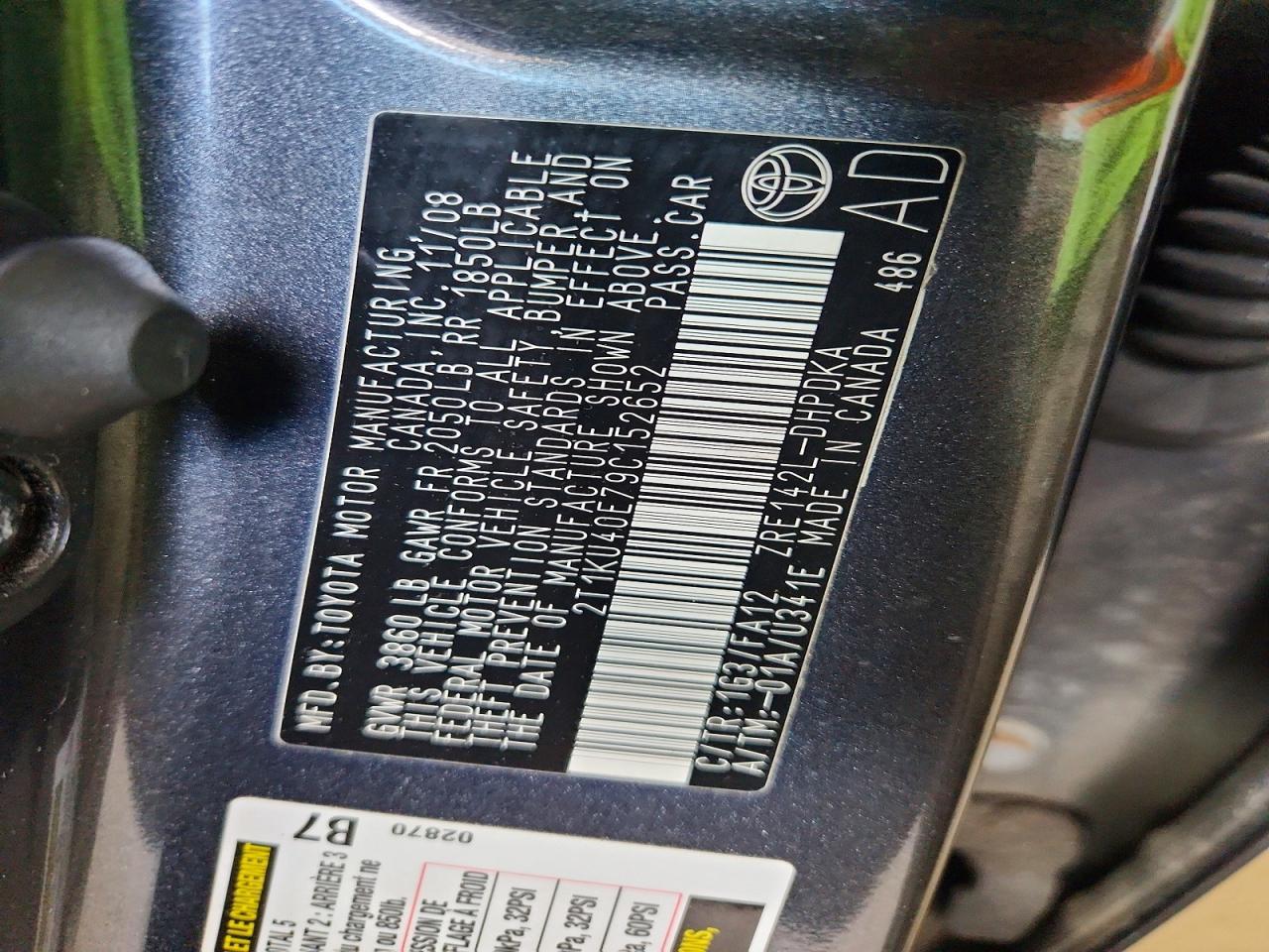 2009 TOYOTA MATRIX