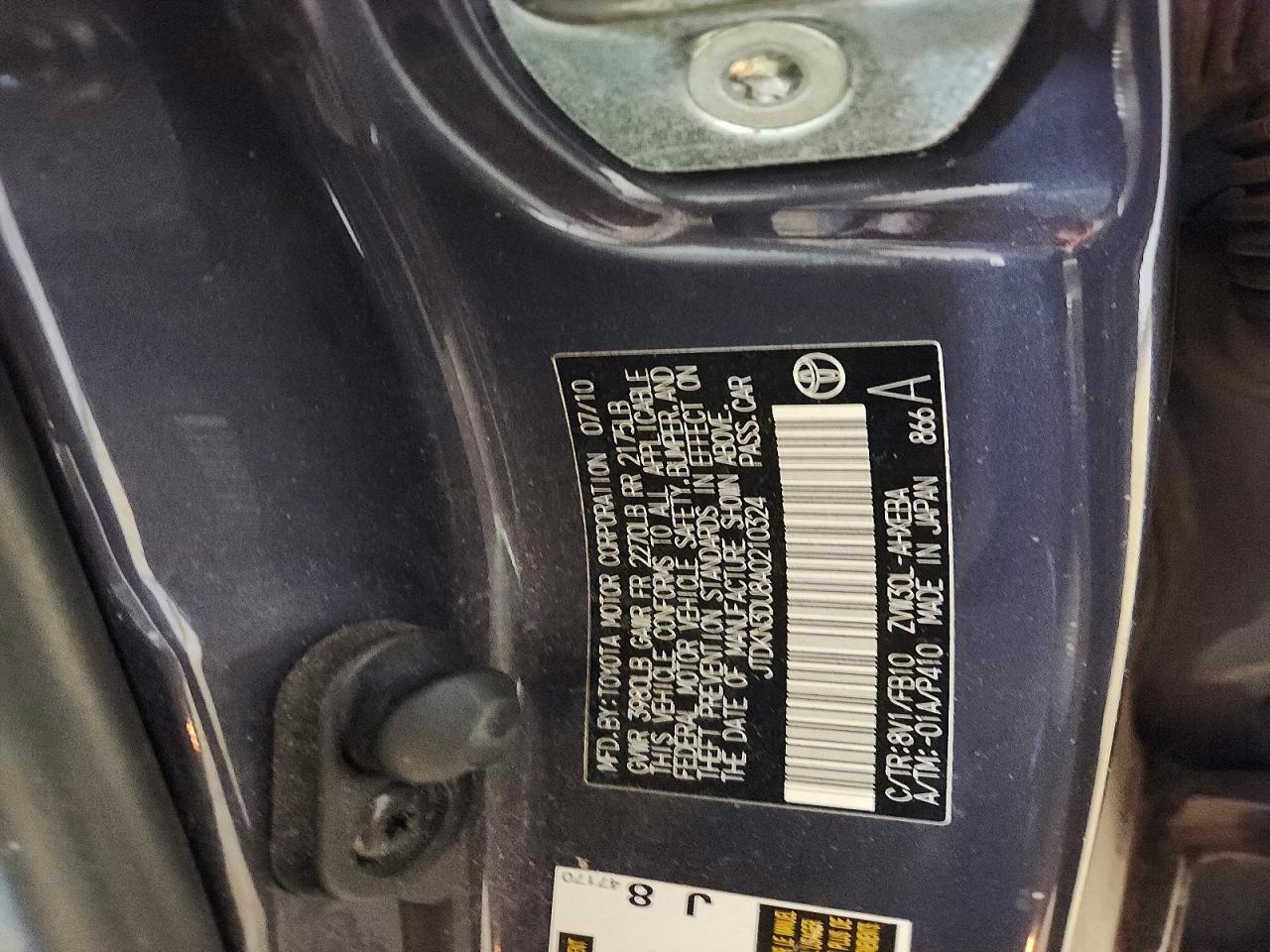 2010 TOYOTA PRIUS