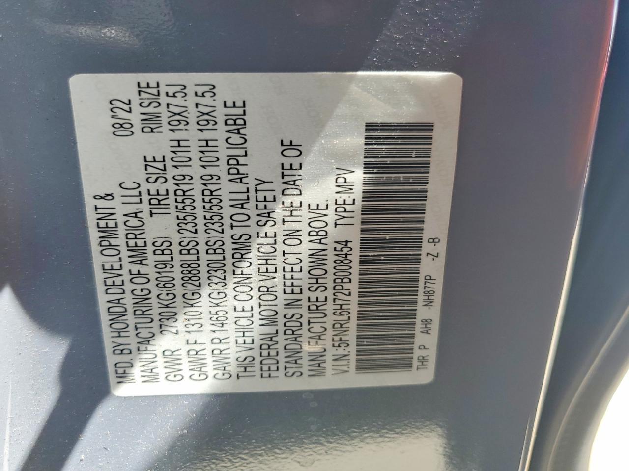 2023 HONDA ODYSSEY