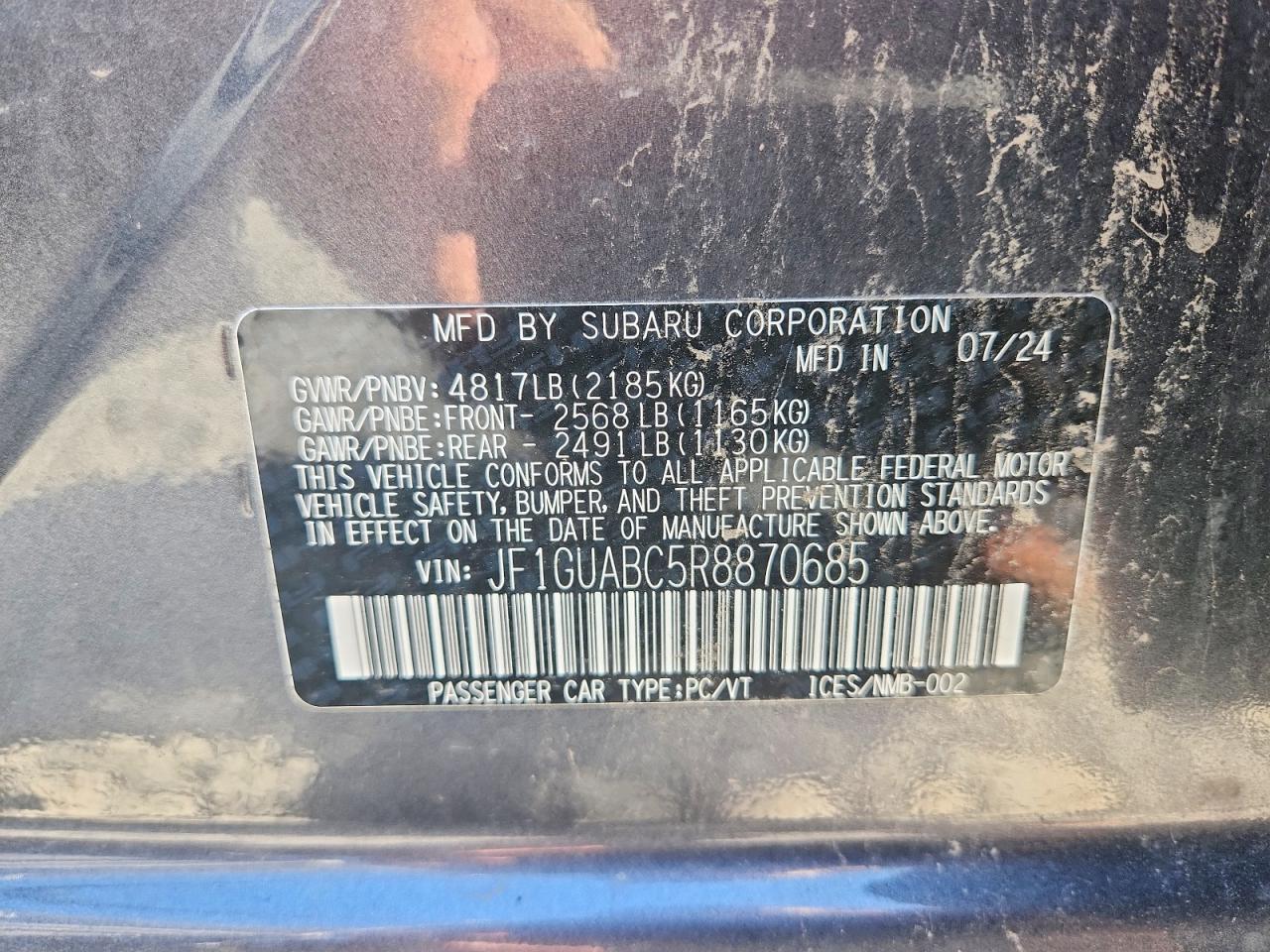 2024 SUBARU IMPREZA