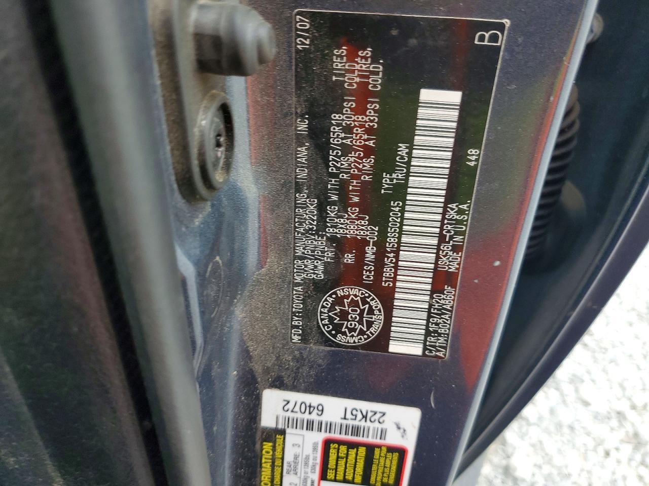 2008 TOYOTA TUNDRA