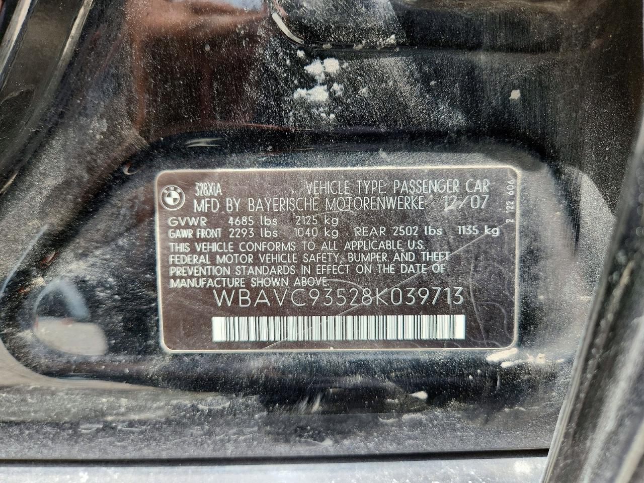 2008 BMW 3 SERIES