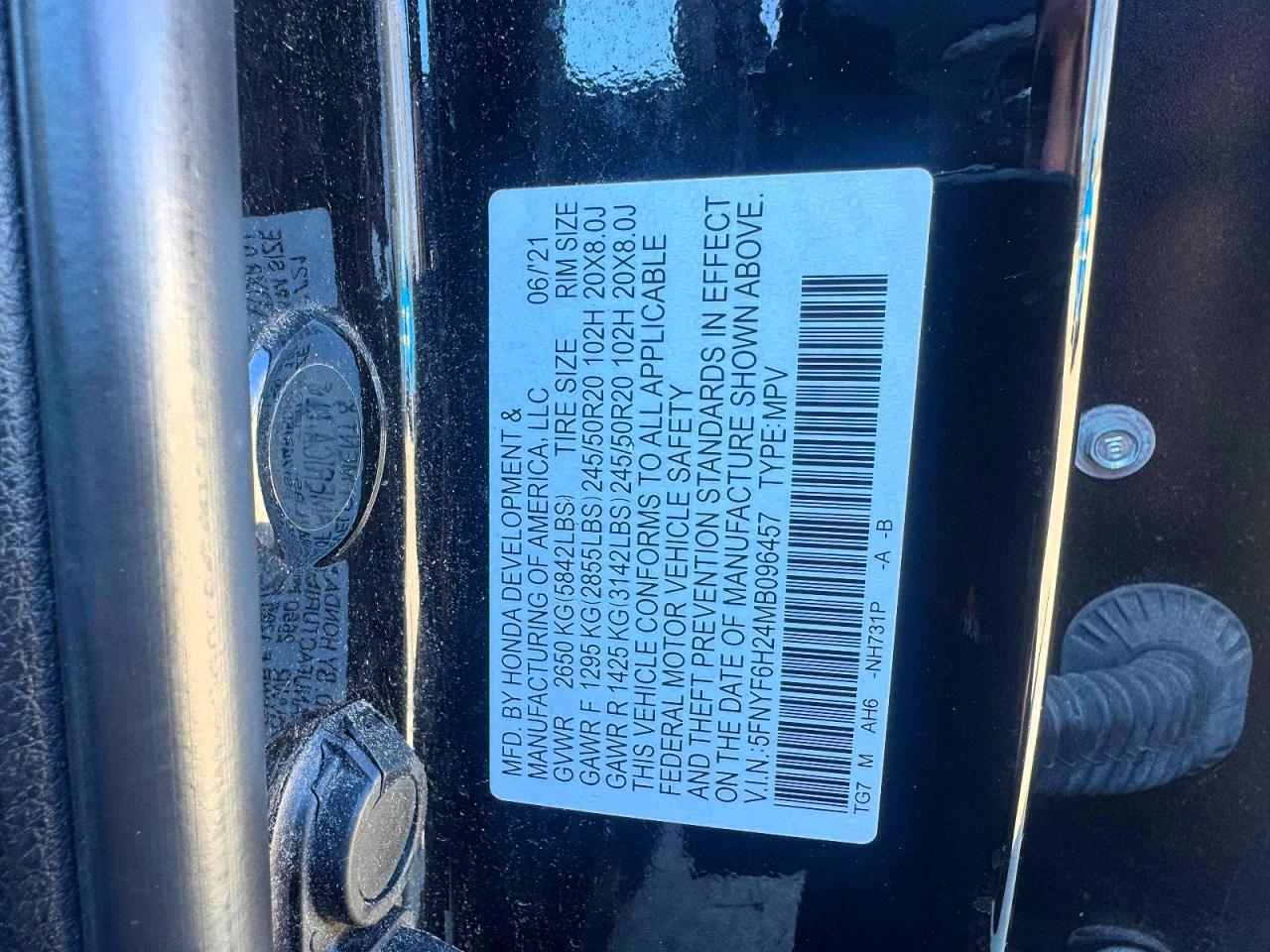 2021 HONDA PILOT