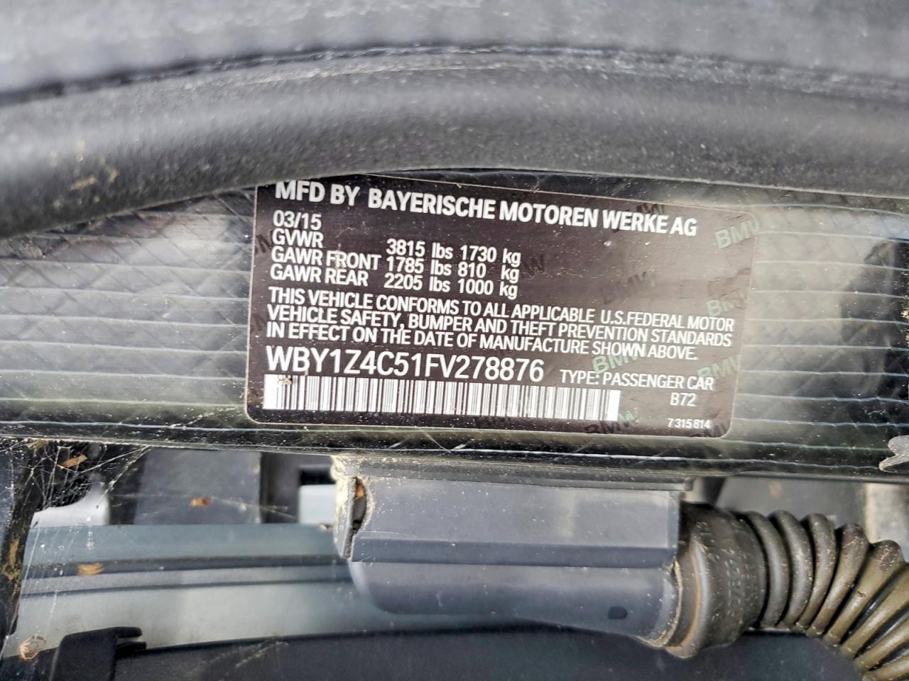 2015 BMW I3