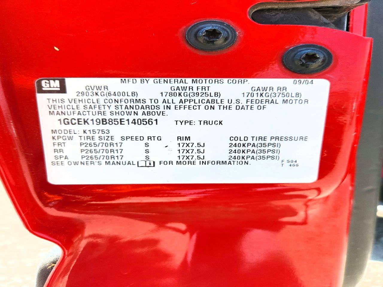 2005 CHEVROLET Silverado