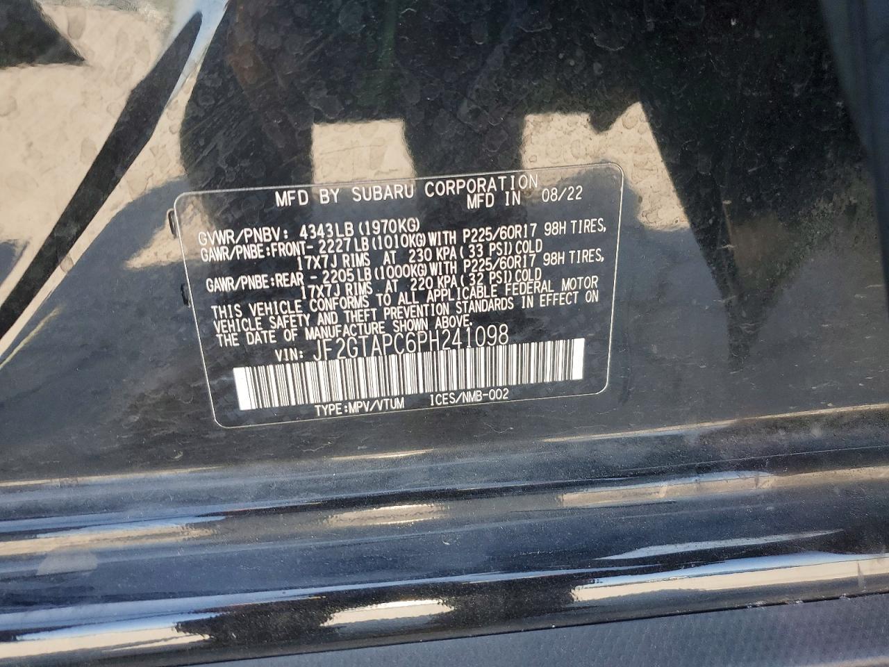 2023 SUBARU Crosstrek