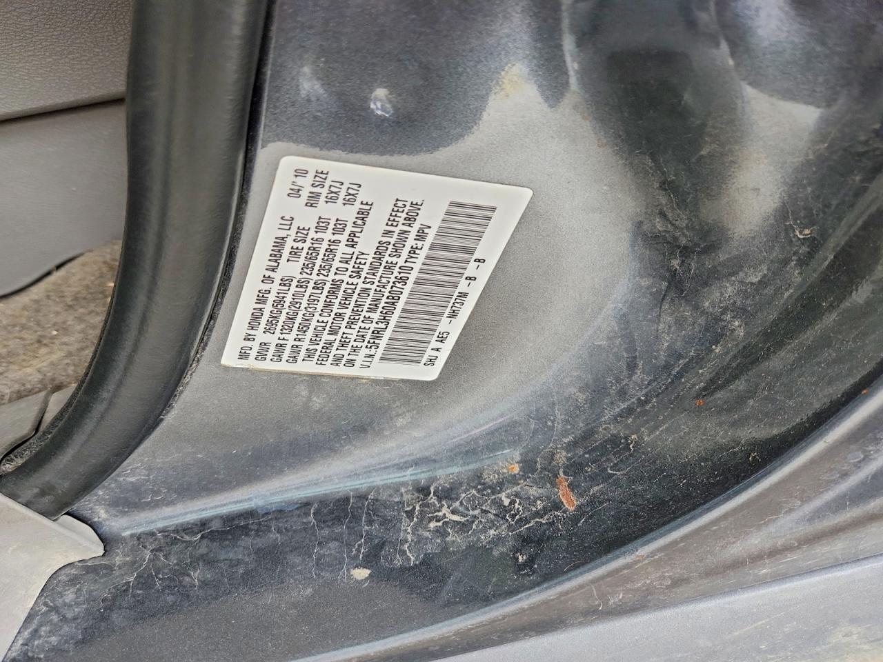 2010 HONDA ODYSSEY