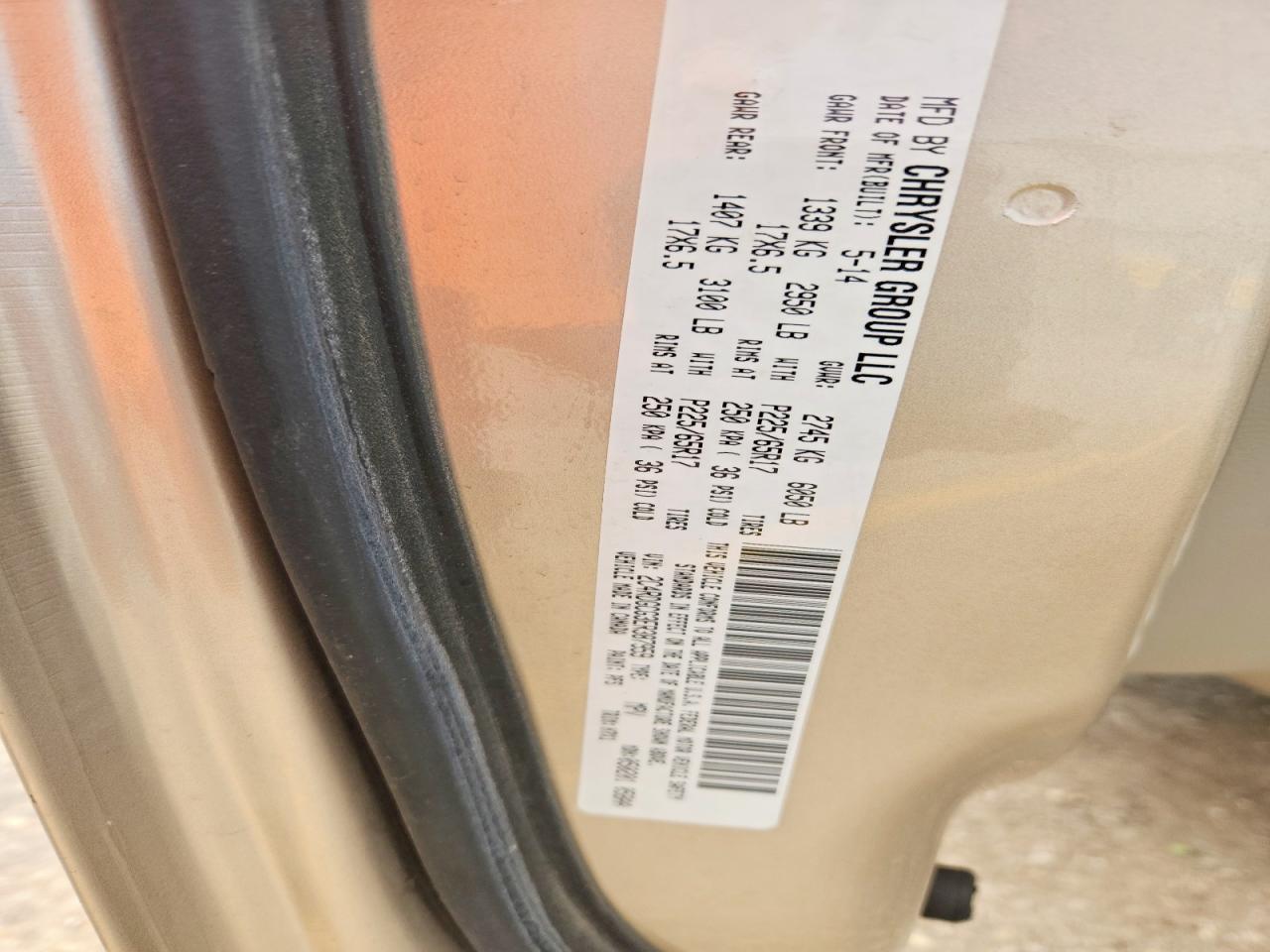 2014 DODGE GRAND CARAVAN