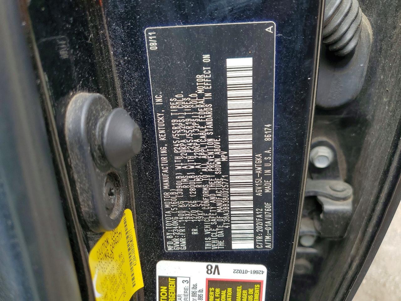 2011 TOYOTA VENZA