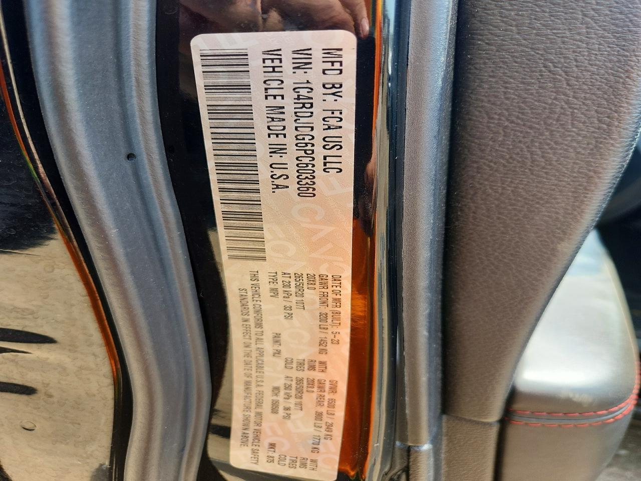 2023 DODGE DURANGO