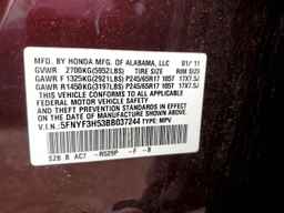 2011 HONDA PILOT