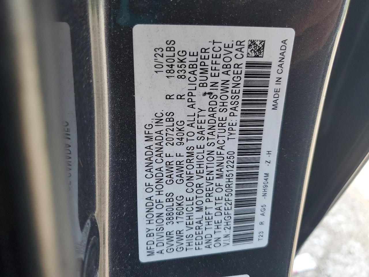 2024 HONDA CIVIC