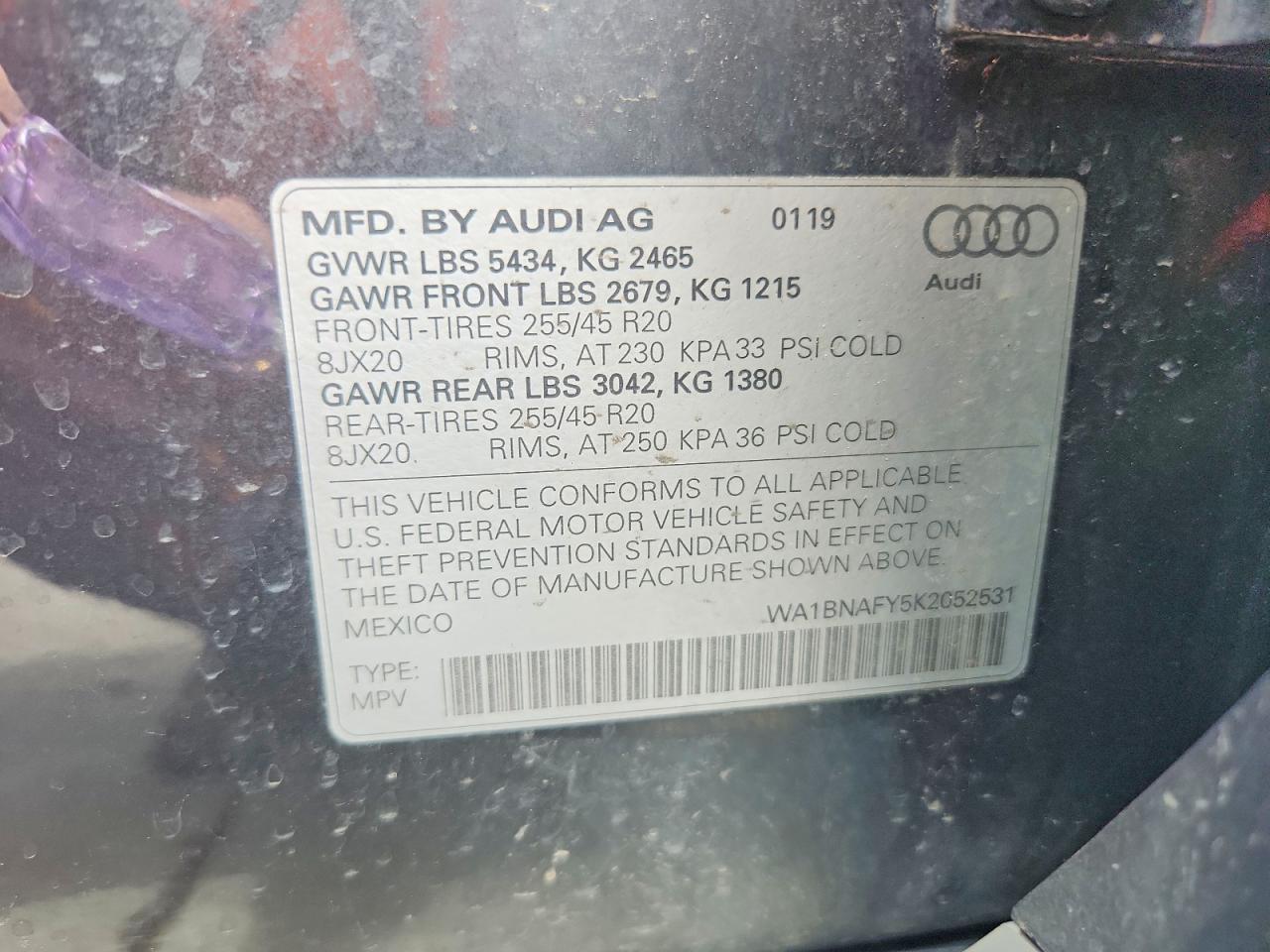 2019 AUDI Q5