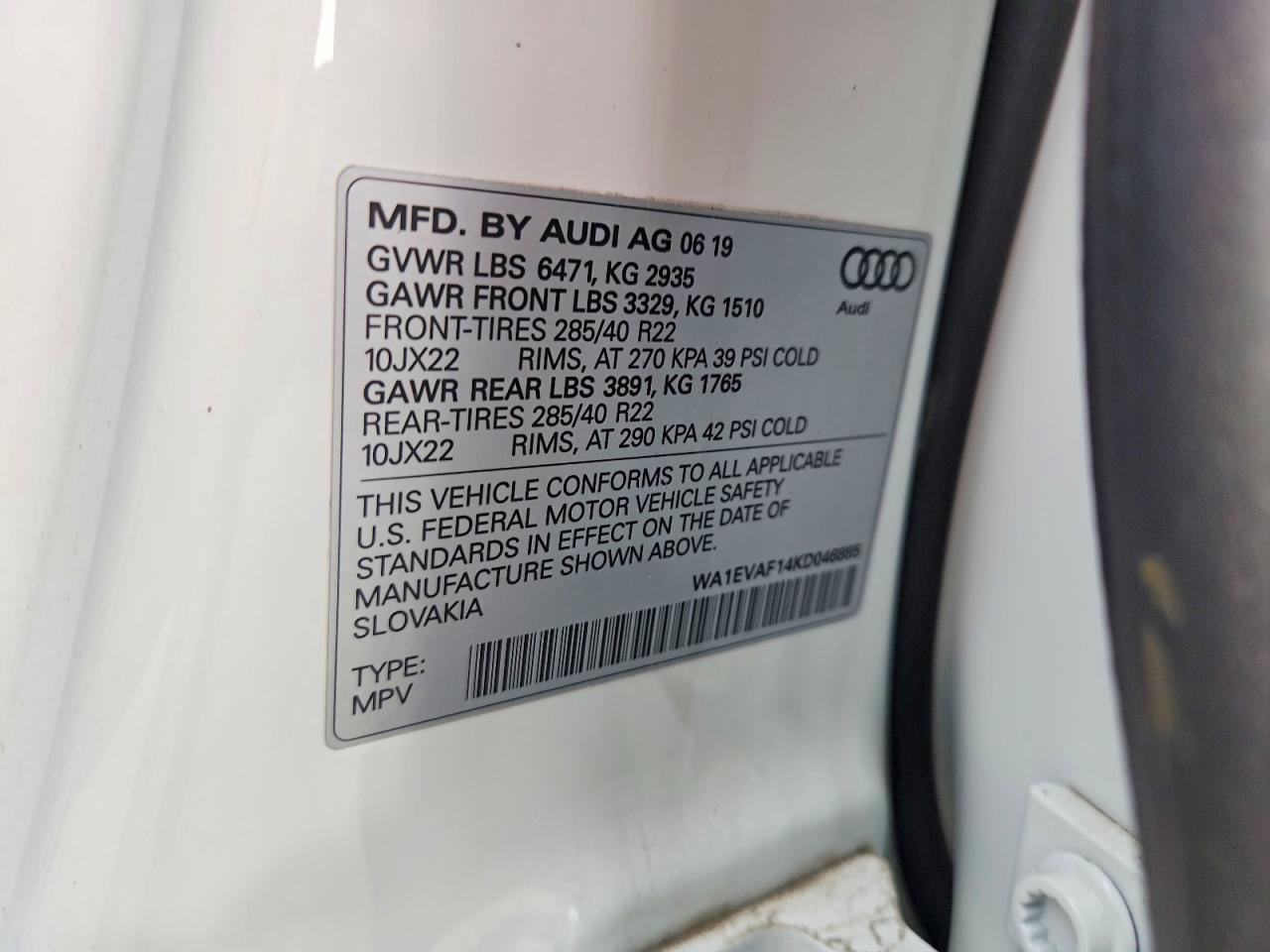 2019 AUDI Q8