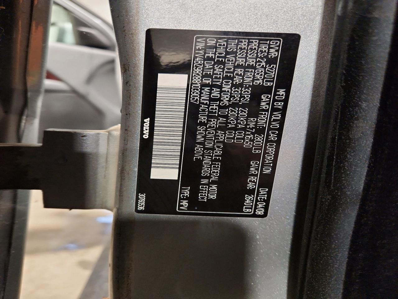 2008 Volv Xc70
