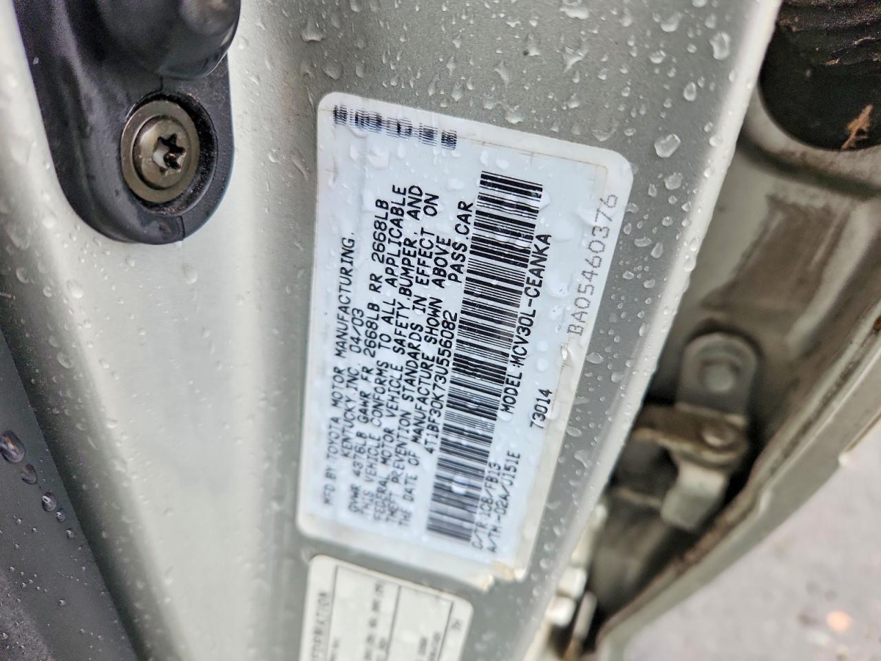 2003 TOYOTA CAMRY