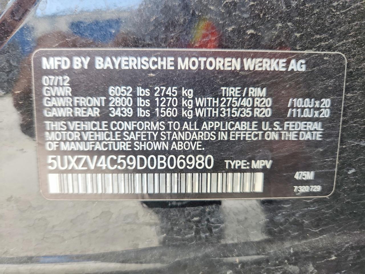 2013 BMW X5