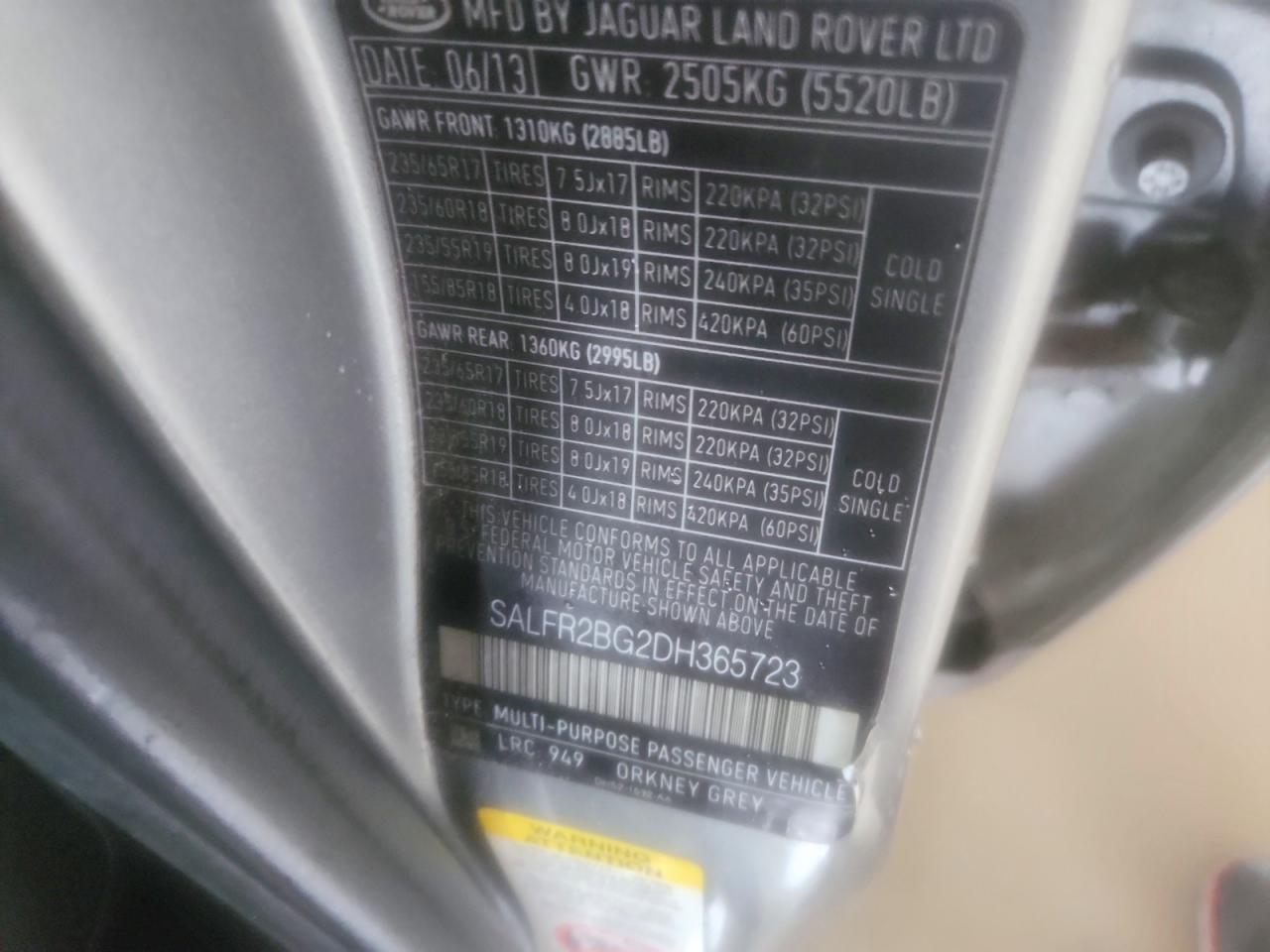 2013 LAND ROVER LR2
