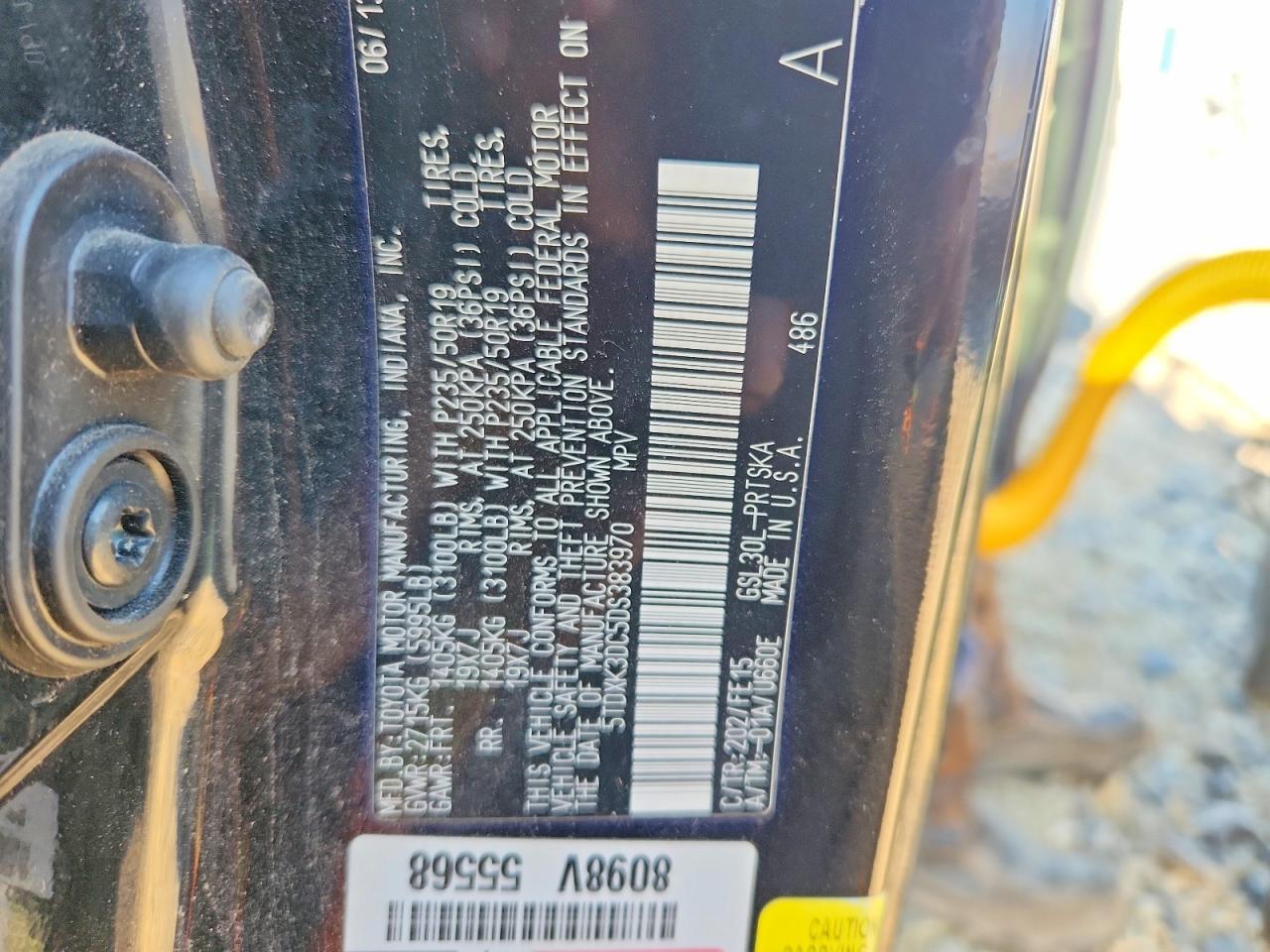 2013 TOYOTA SIENNA