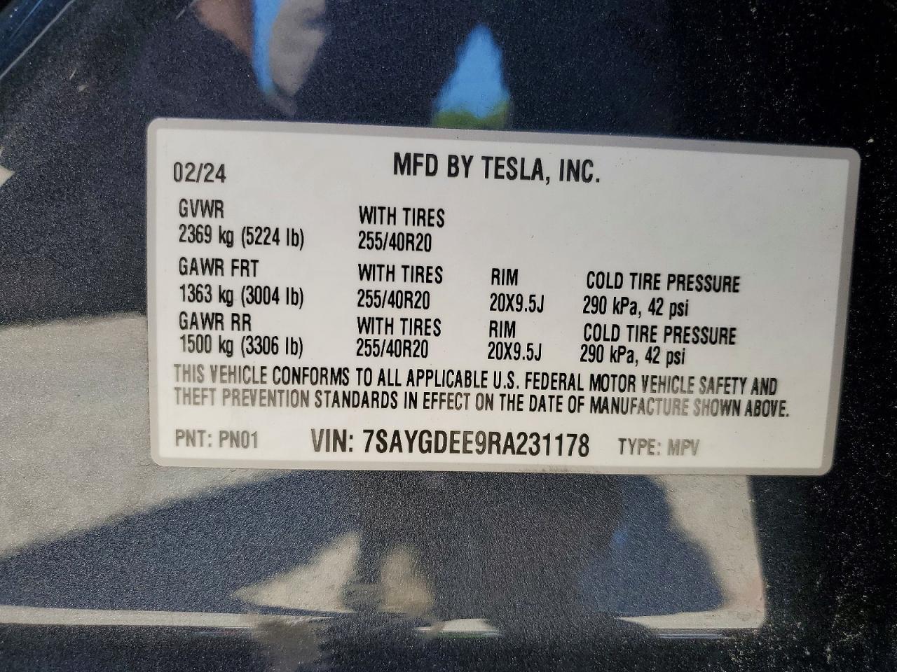 2024 TESLA MODEL Y