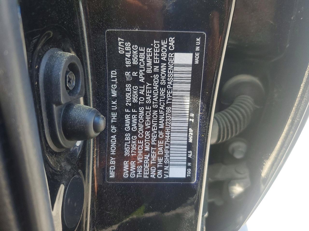 2017 HONDA CIVIC