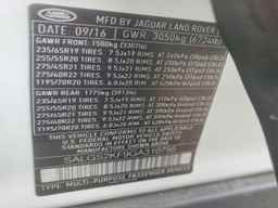 2016 LAND ROVER RANGE ROVER