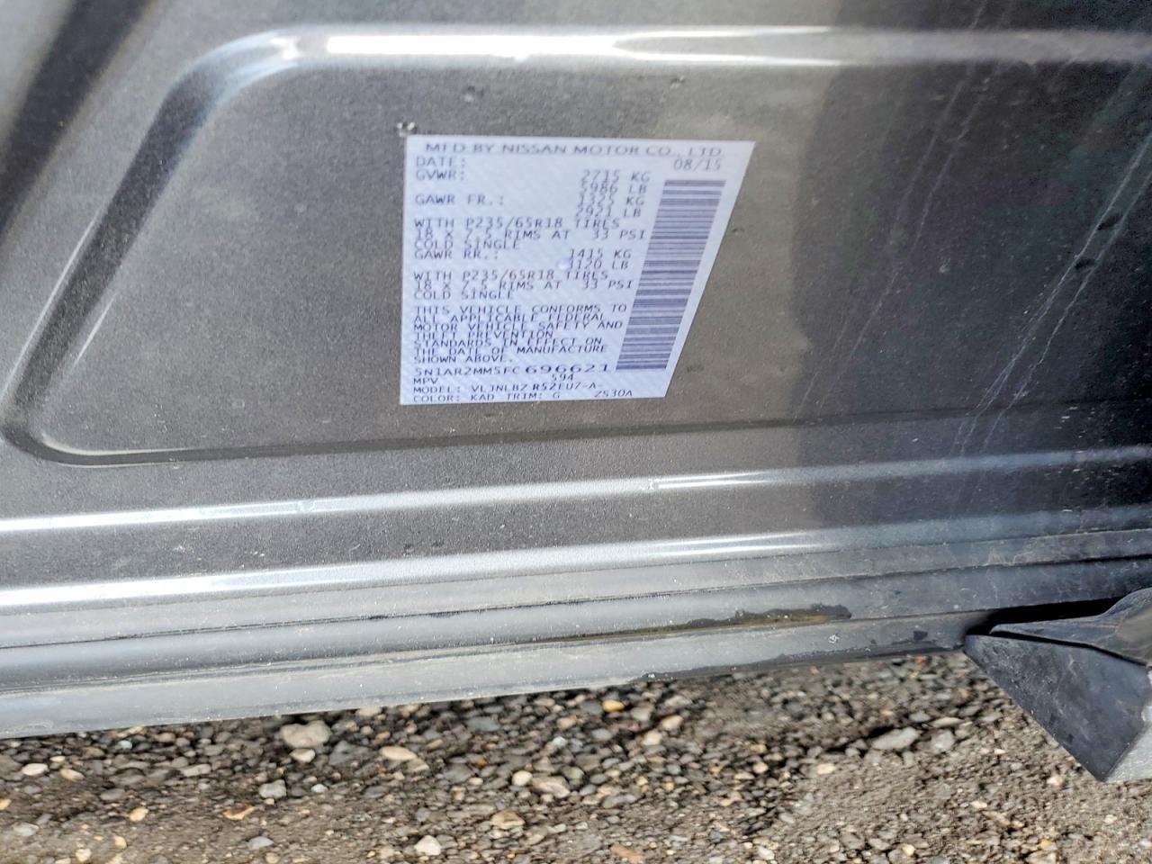 2015 NISSAN PATHFINDER