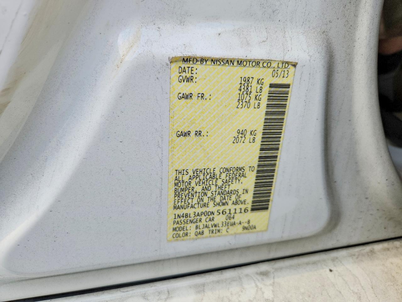 2013 NISSAN ALTIMA