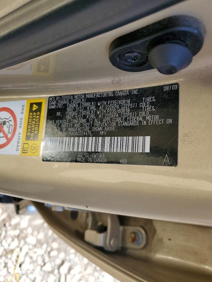 2010 LEXUS RX 350