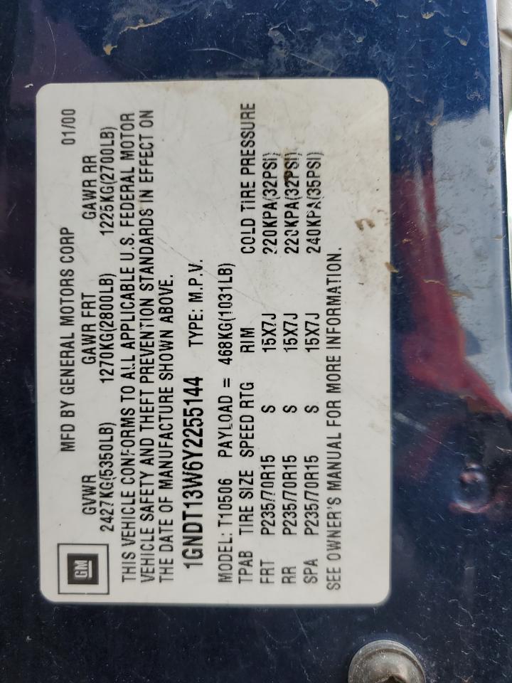 2000 CHEVROLET BLAZER
