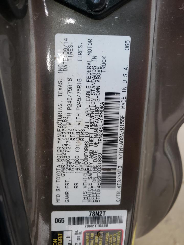 2015 TOYOTA TACOMA