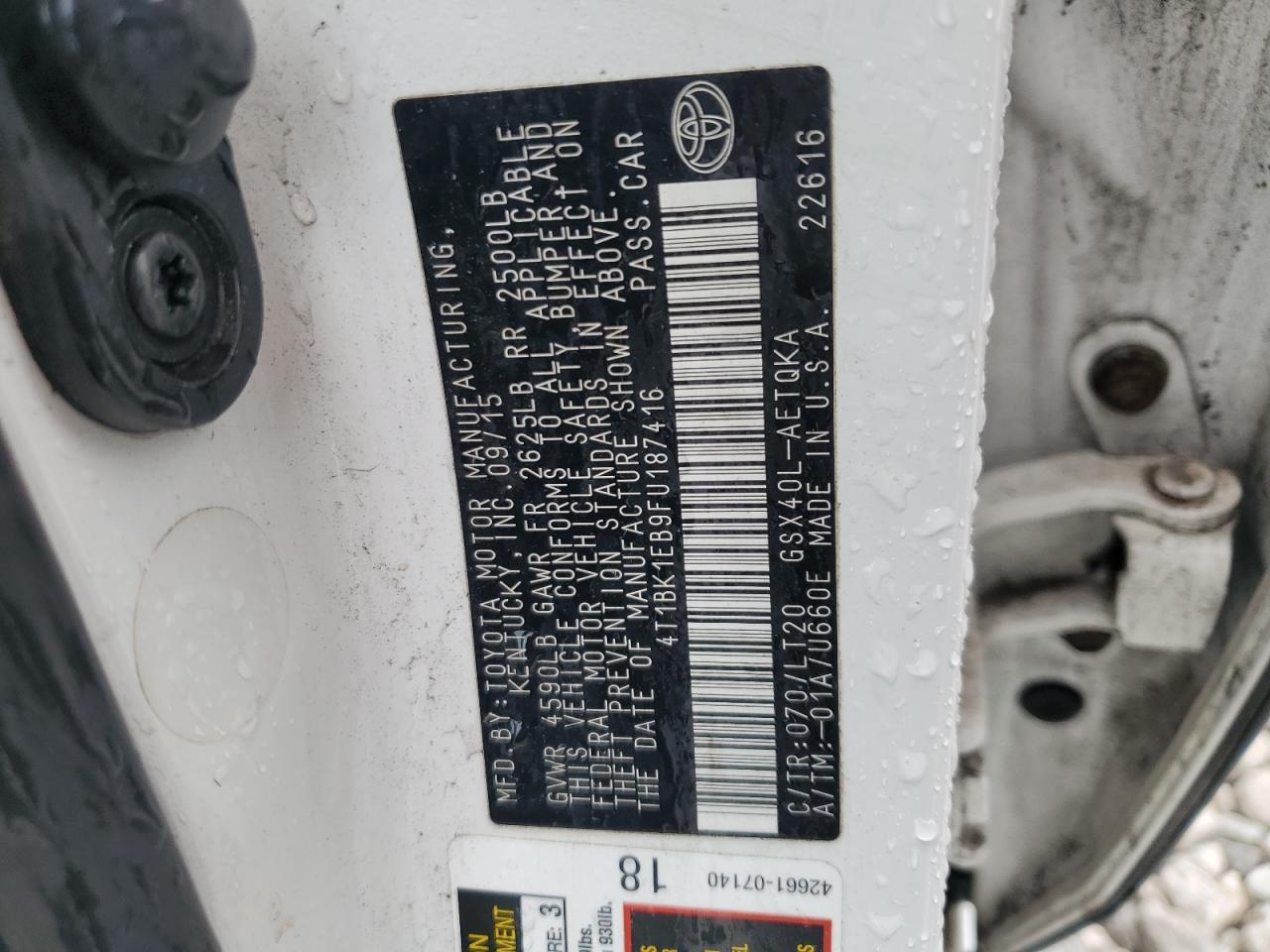2015 TOYOTA Avalon