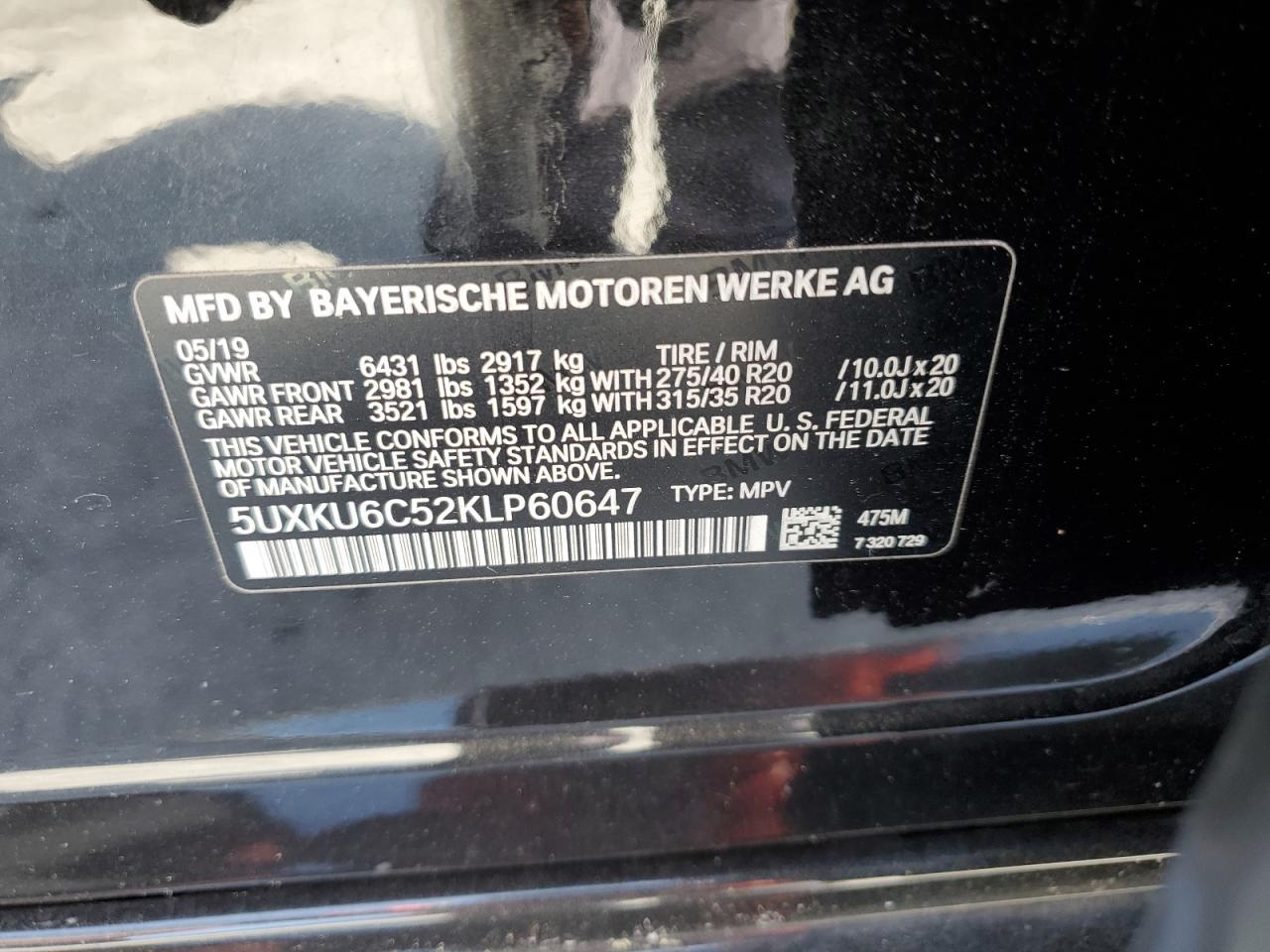 2019 BMW X6