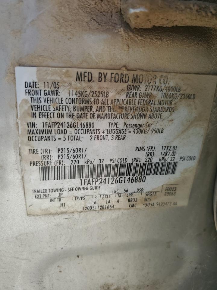 2006 FORD Five Hundred