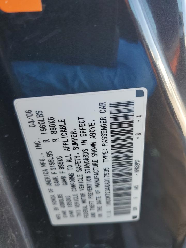 2006 HONDA ACCORD