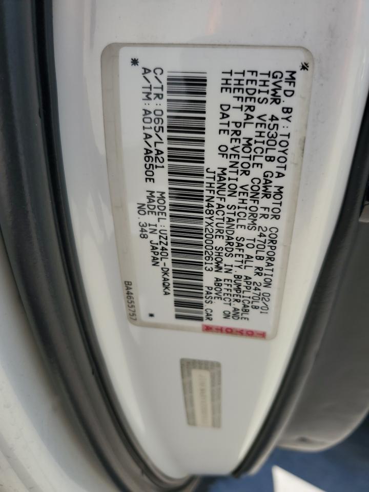 2002 LEXUS SC 430