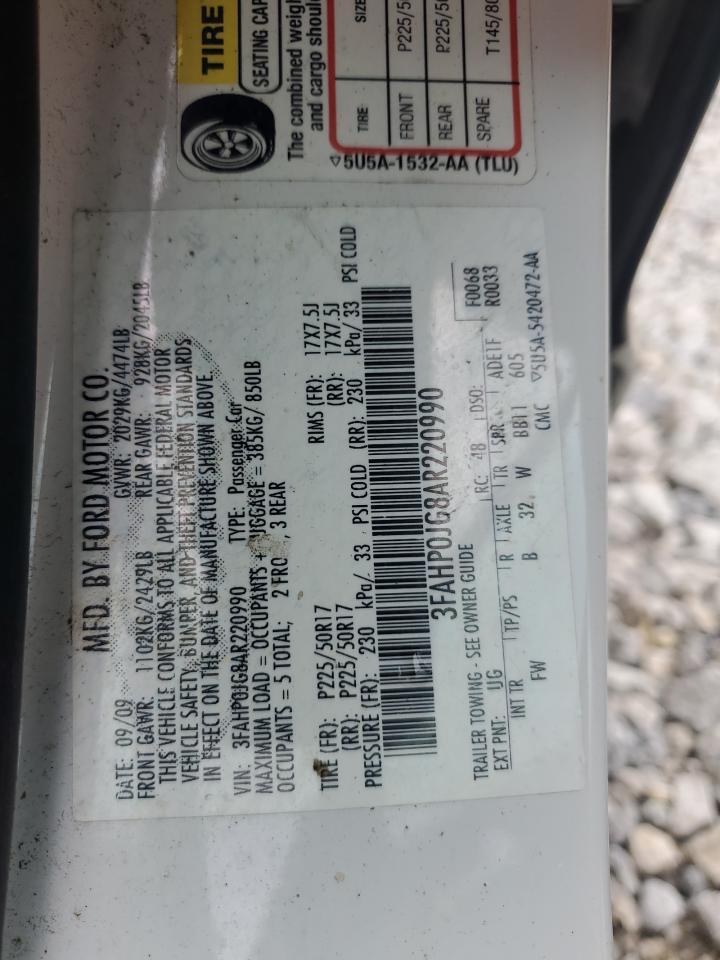 2010 FORD FUSION