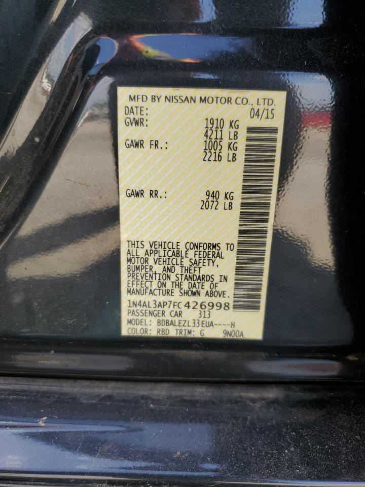 2015 NISSAN ALTIMA