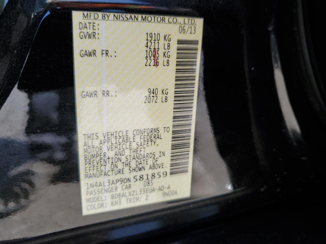 2012 NISSAN ALTIMA