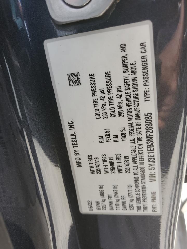 2022 TESLA MODEL 3