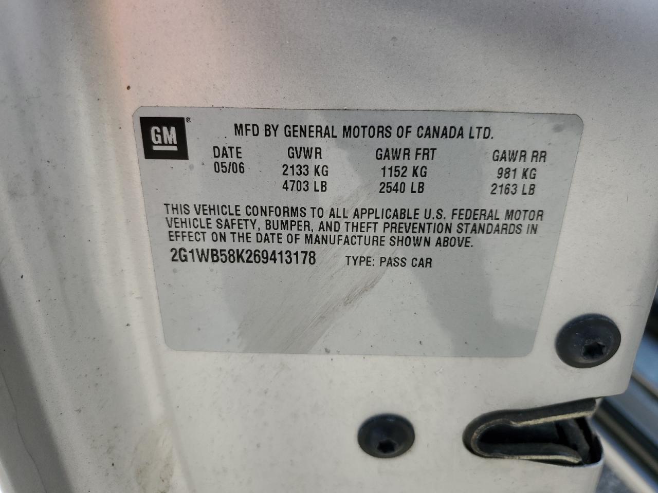 2006 CHEVROLET IMPALA
