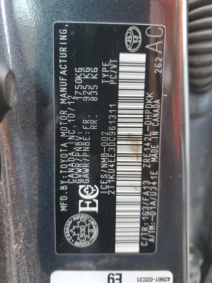 2013 TOYOTA COROLLA