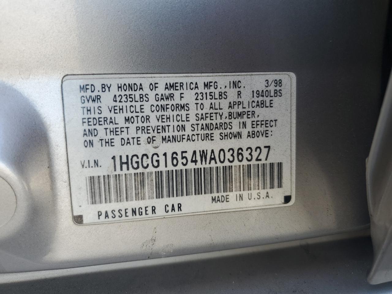 1998 HONDA ACCORD