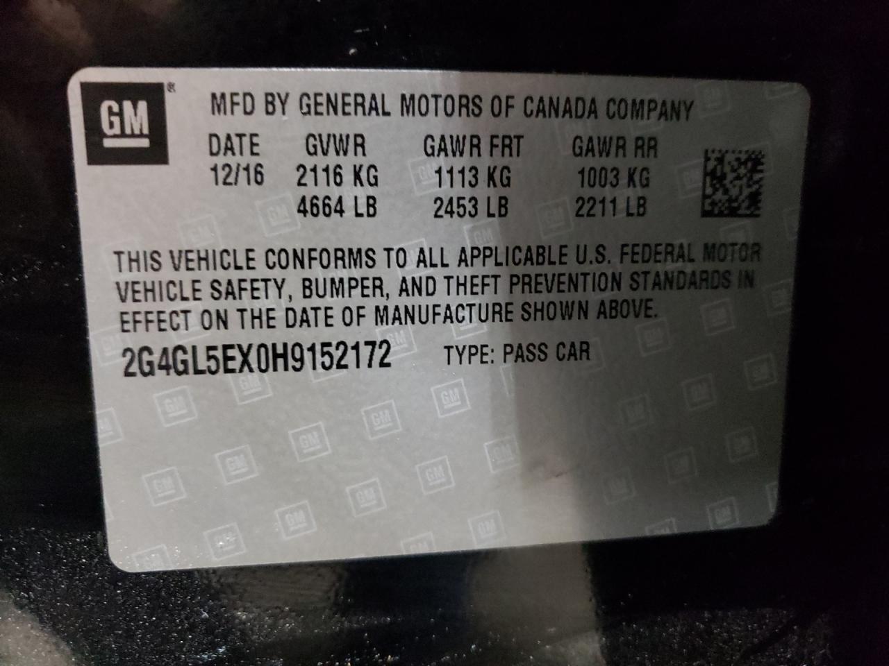 2017 BUICK Regal