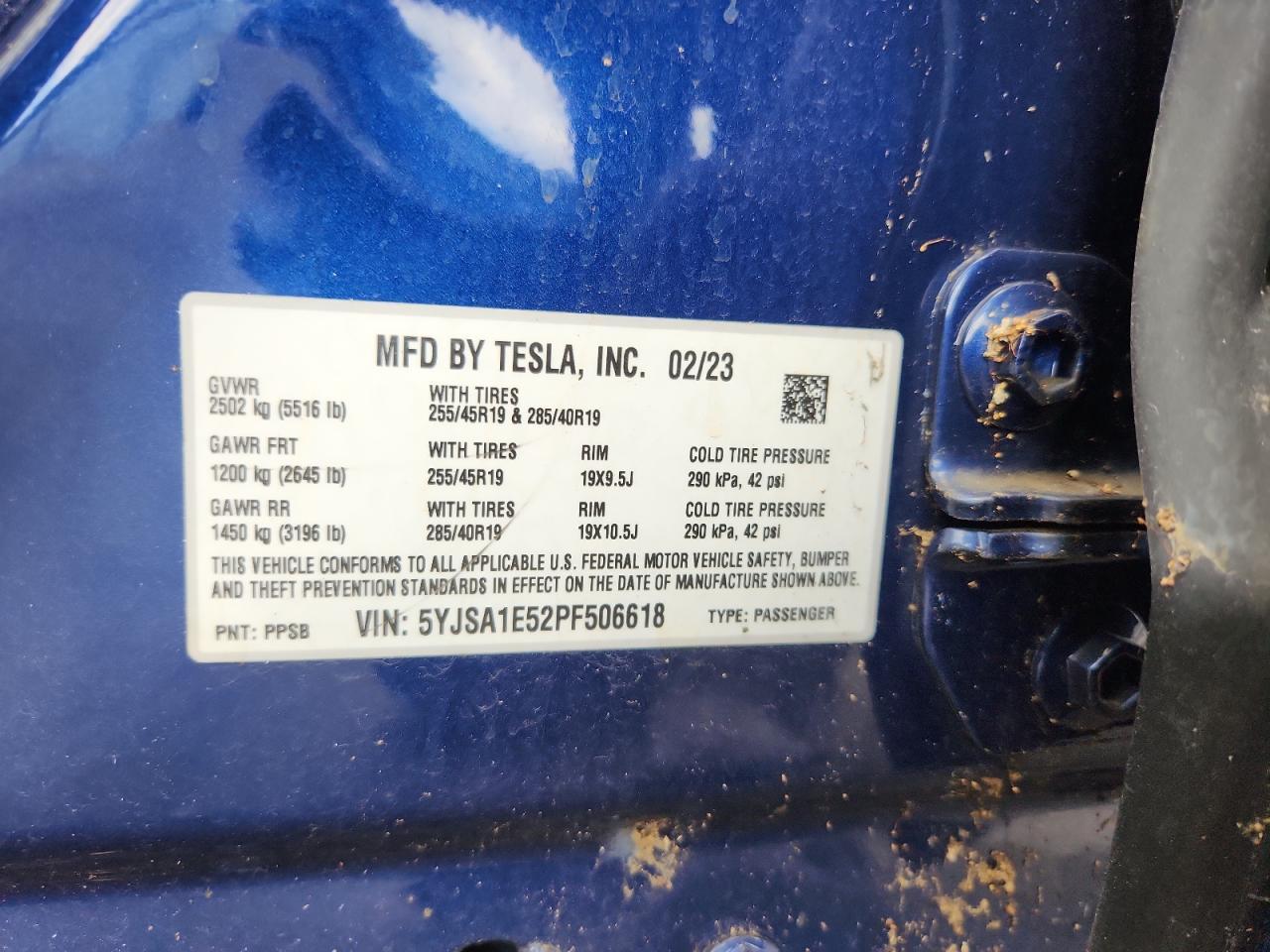 2023 TESLA MODEL S